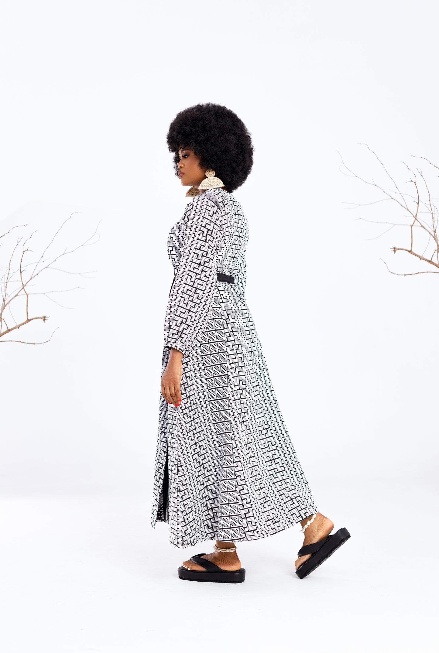 Obi shirt dress