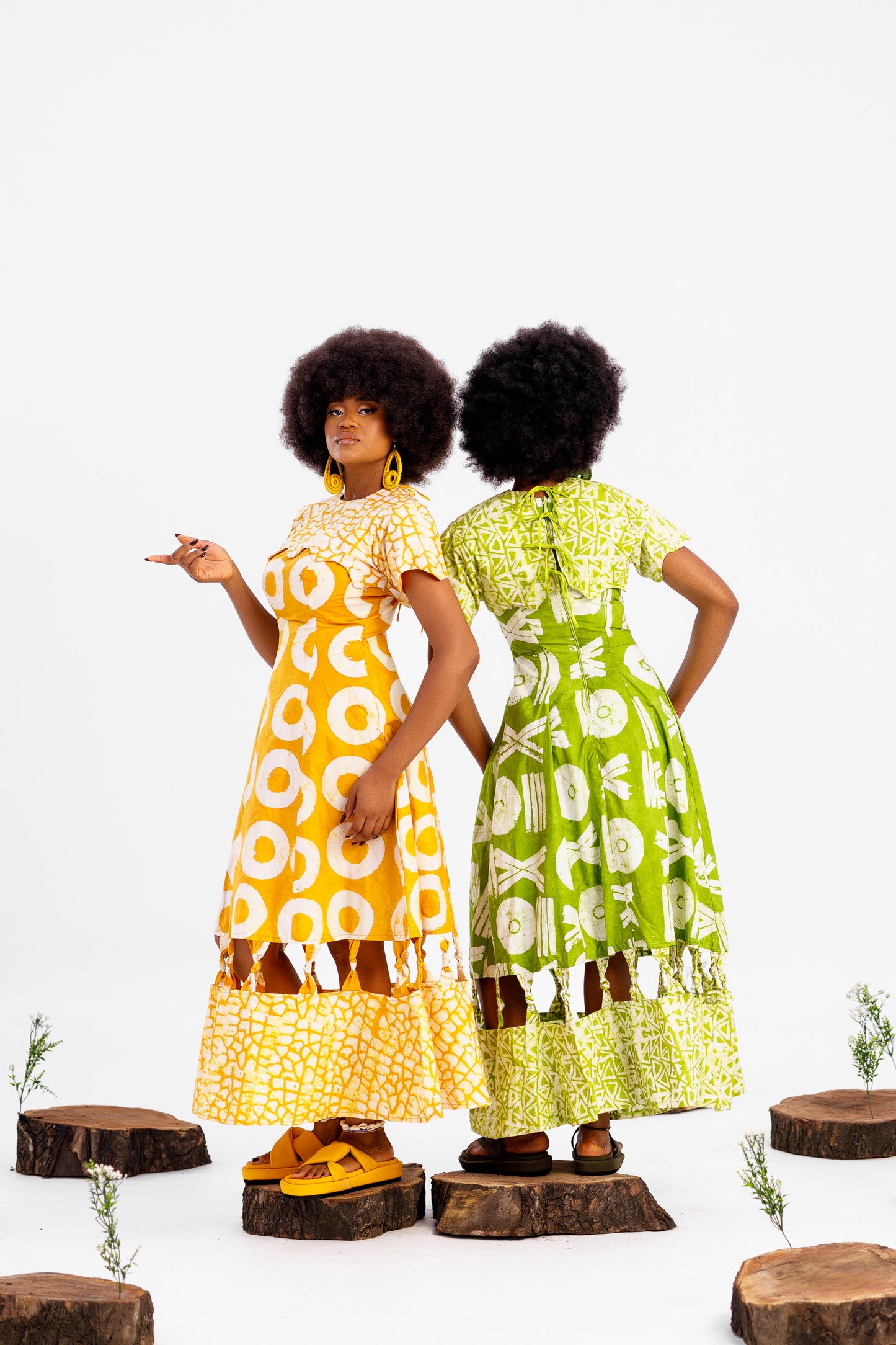 Donna Adire Dress Set