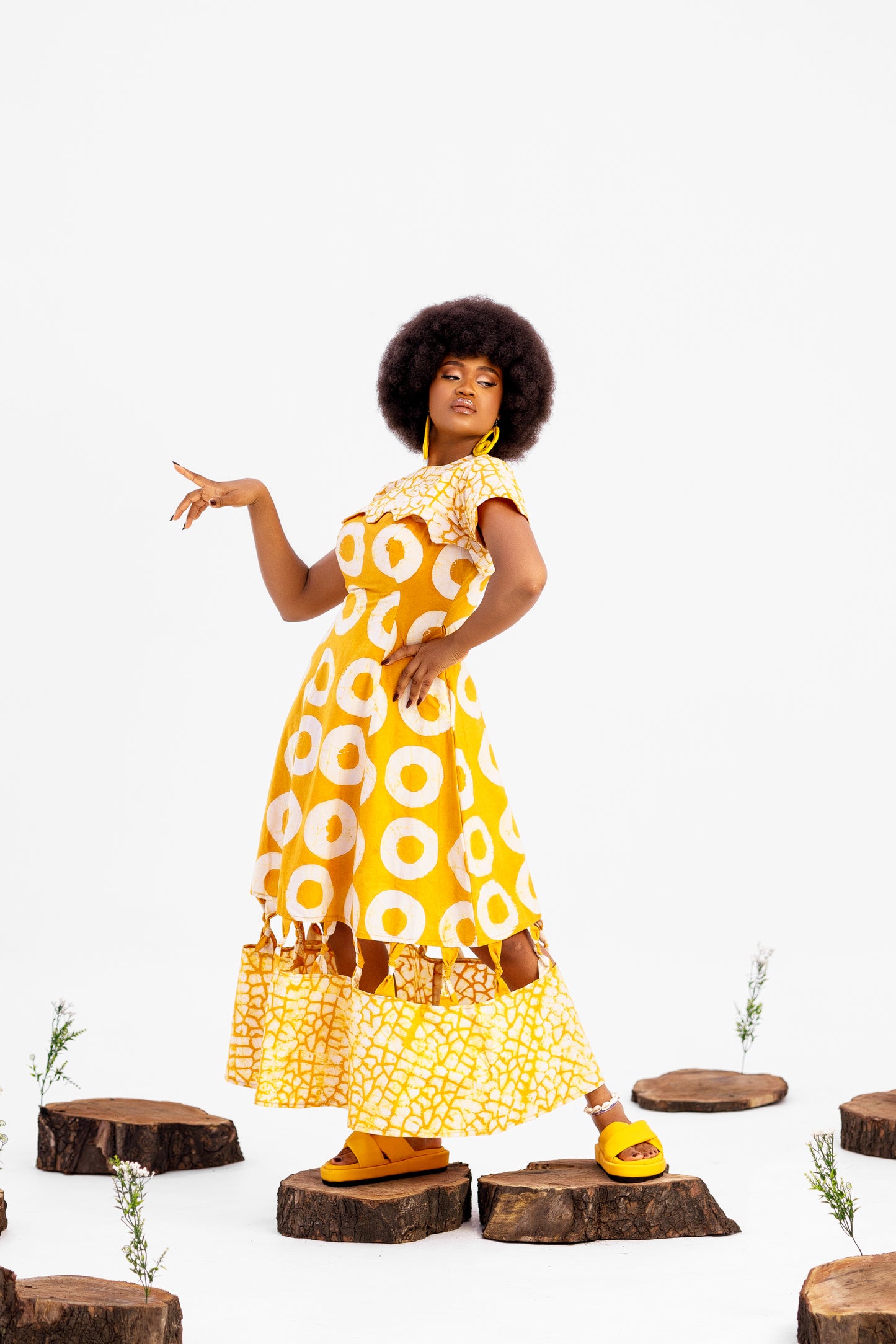 Donna Adire Dress Set