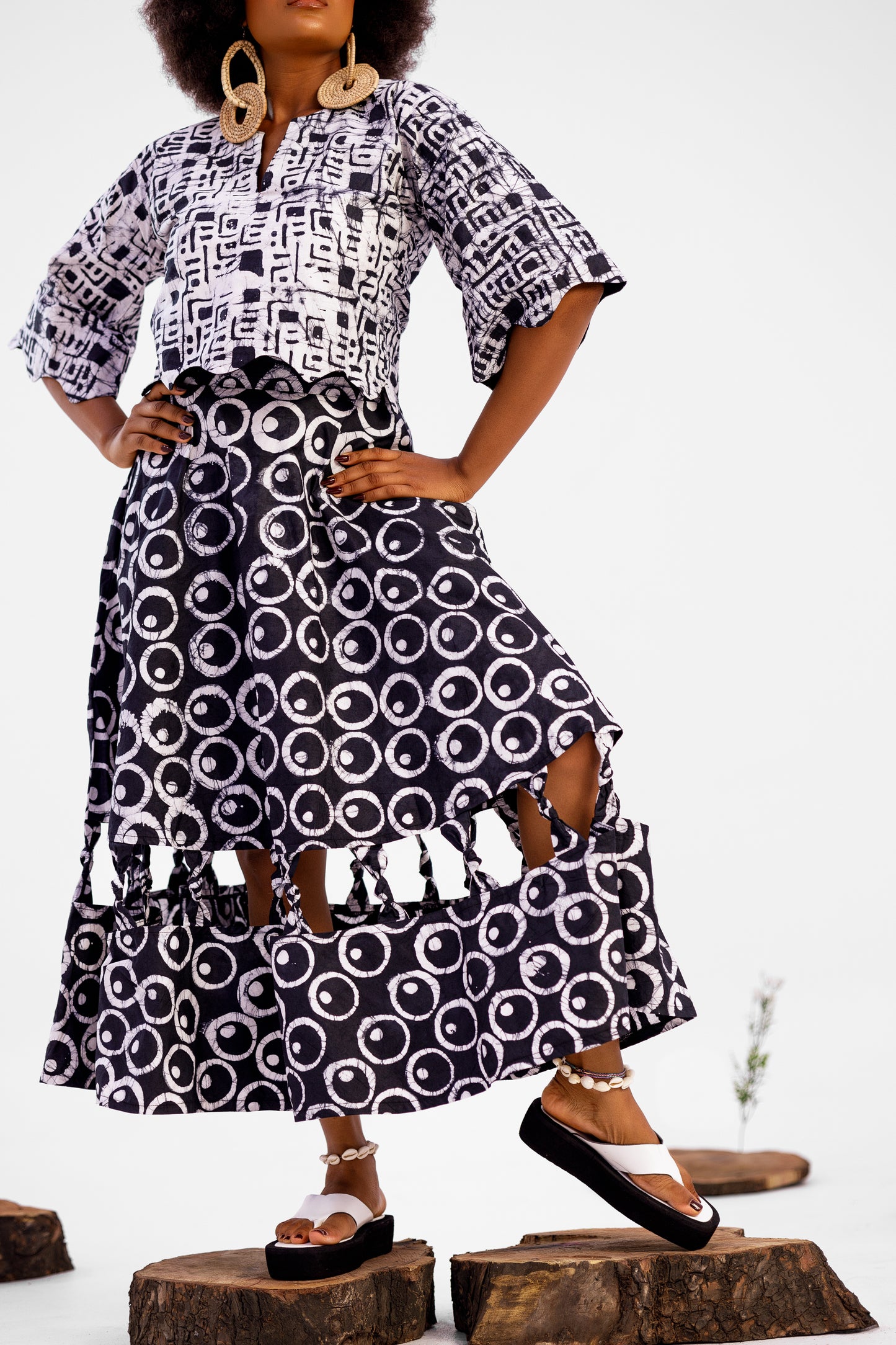 Donna Adire Skirt Set