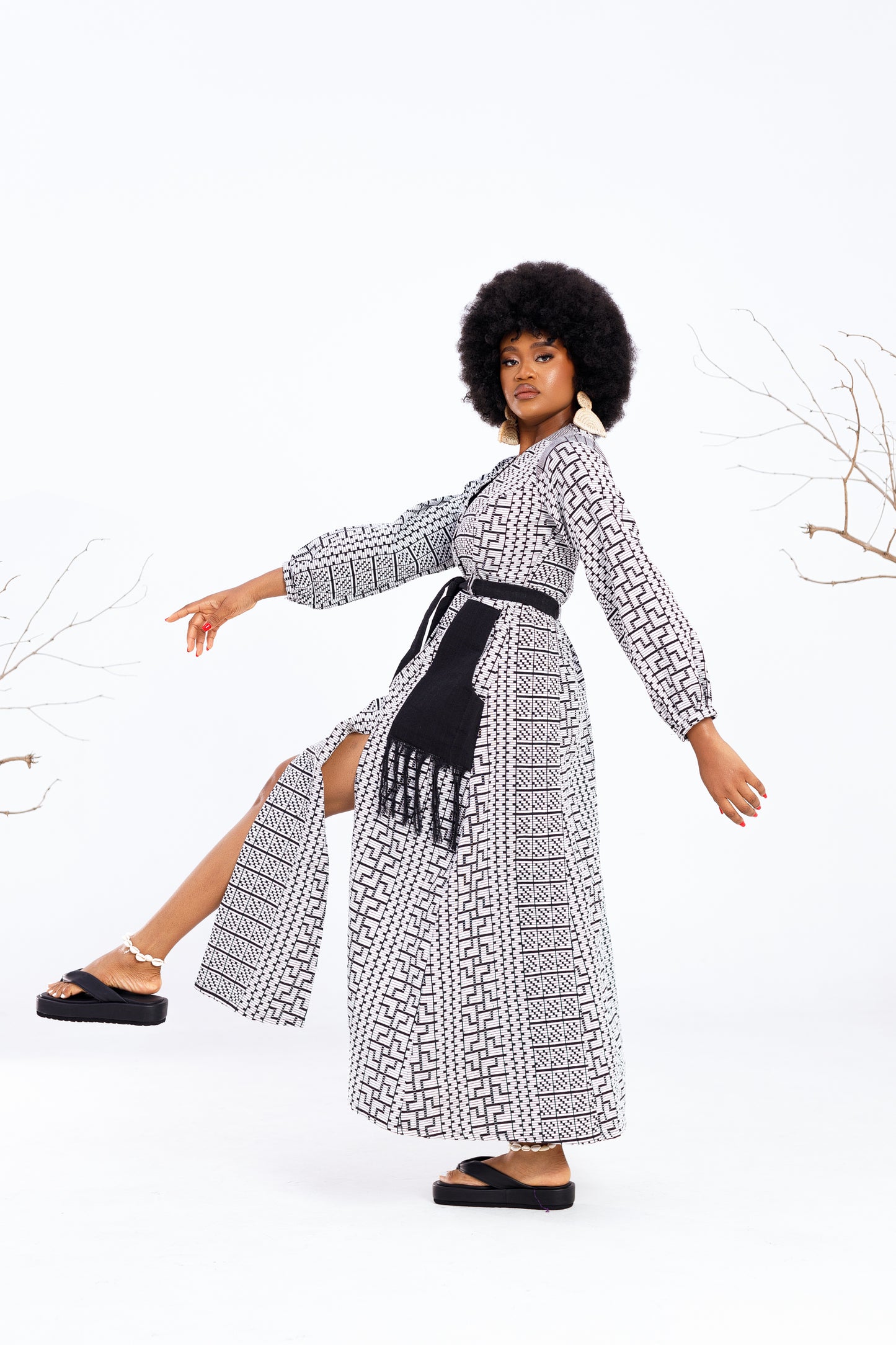 Obi shirt dress